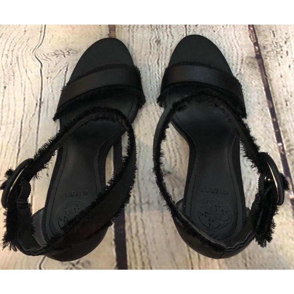 Sold in bundle 🎉HOST PICK 🎉🖤 Heels Black Satin Pollee/ Will b receiving more - Picture 6 of 7
